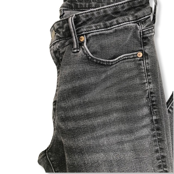 EUC American Eagle Men's Black Airflex+ Size 31x30 Distress Washed Slim Straight - Picture 7 of 9